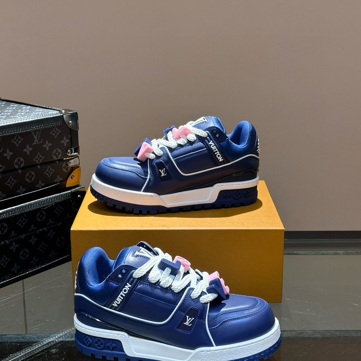 Louis Vuitton Shoes- Louis Vuitton Lou Trainers Premium Designer Casual Shoes