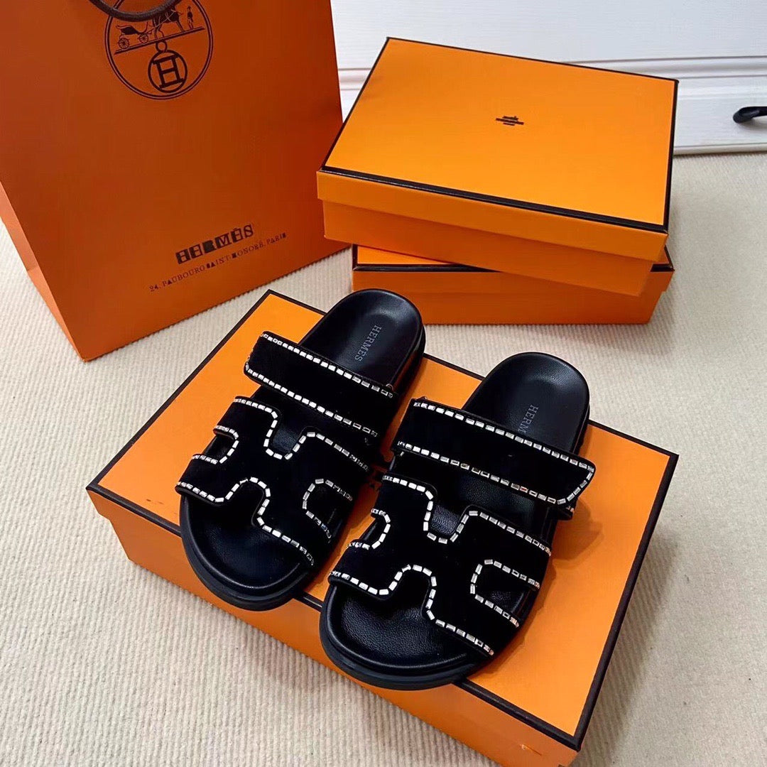 Shoes- Herm Chypre Sandals Premium Designer Casual Shoes