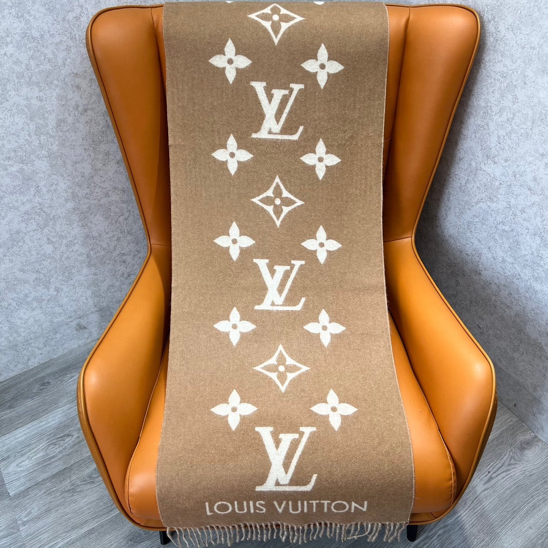 Louis Vuitton Scarves- Louis Vuitton Lou Scarf Elegant Everyday Designer Scarf