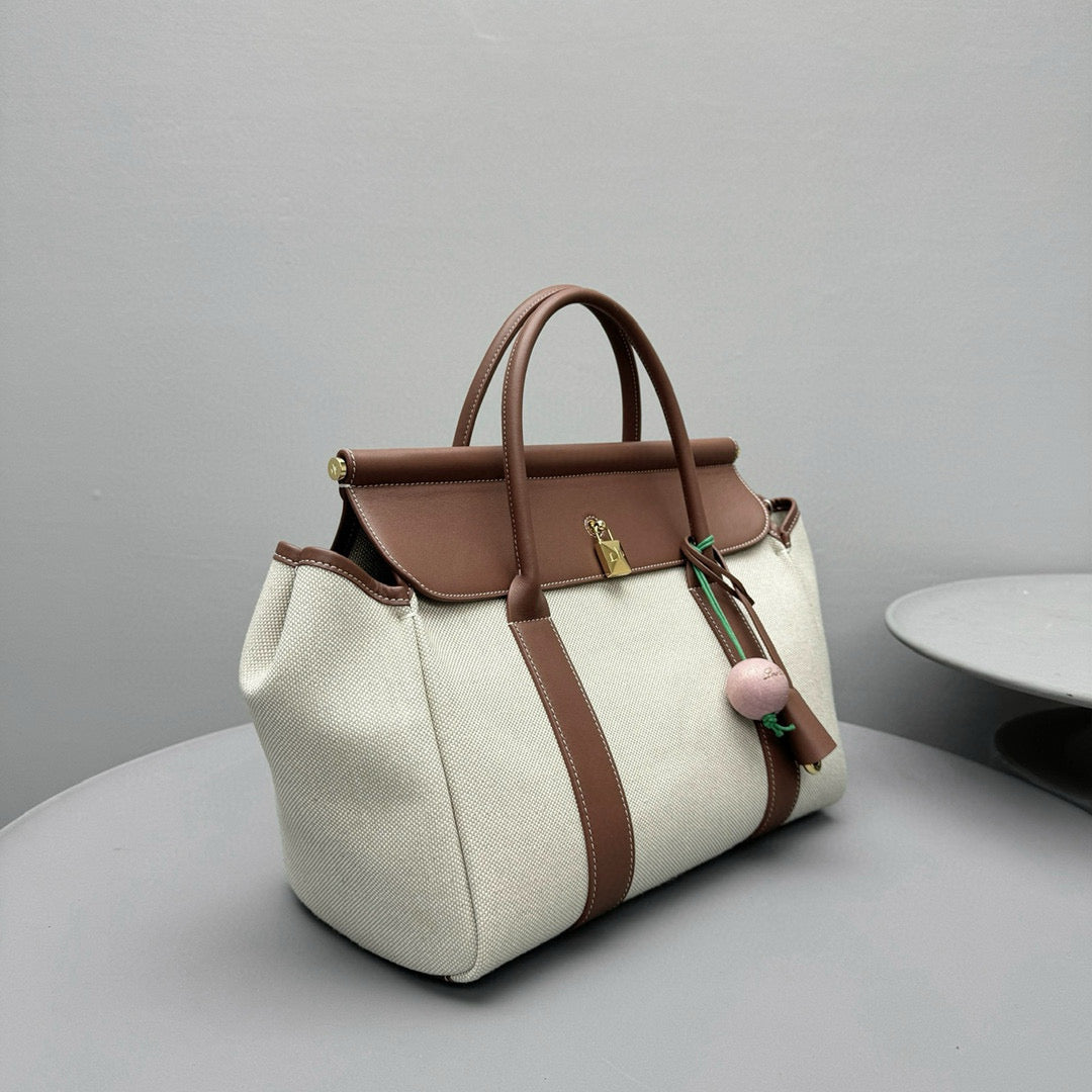 Bags- Loro P Loom Bag L32 Luxury Designer Leather Handbag