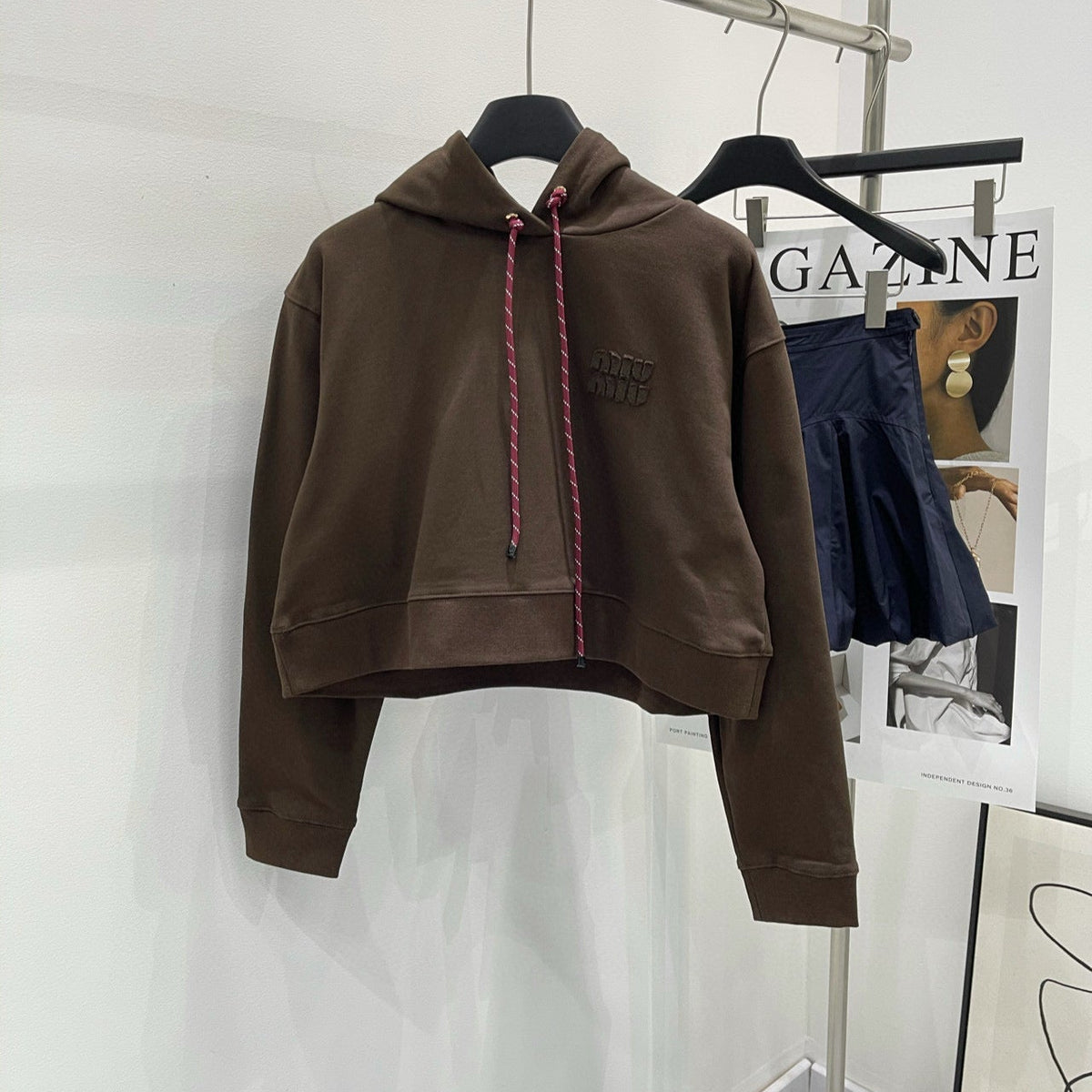 Hoodies- Miu M Hoodie Comfortable Luxury Streetwear Hoodie