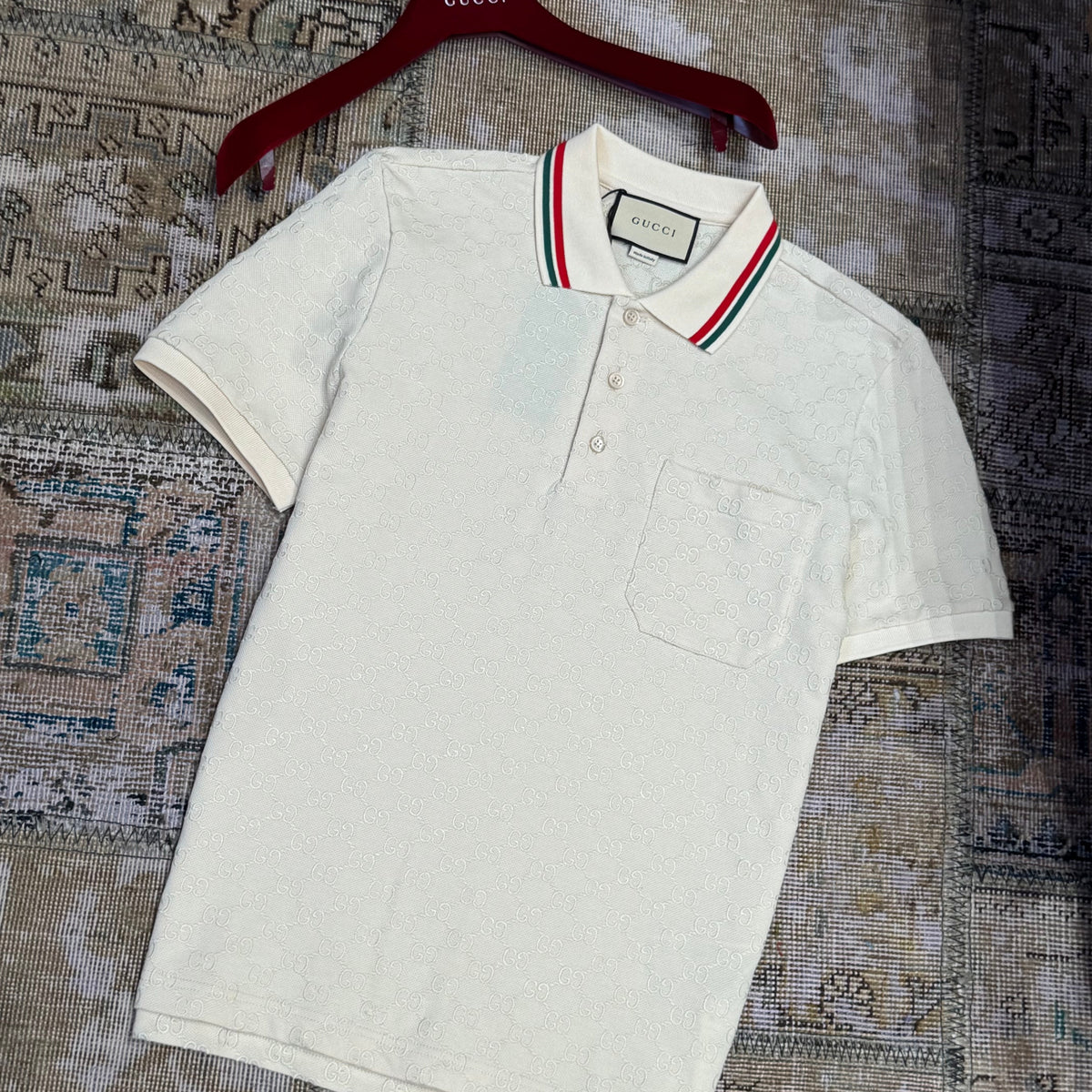 Gucci Polo Shirts- Gucci Polo Shirt Classic Designer Cotton Polo Shirt