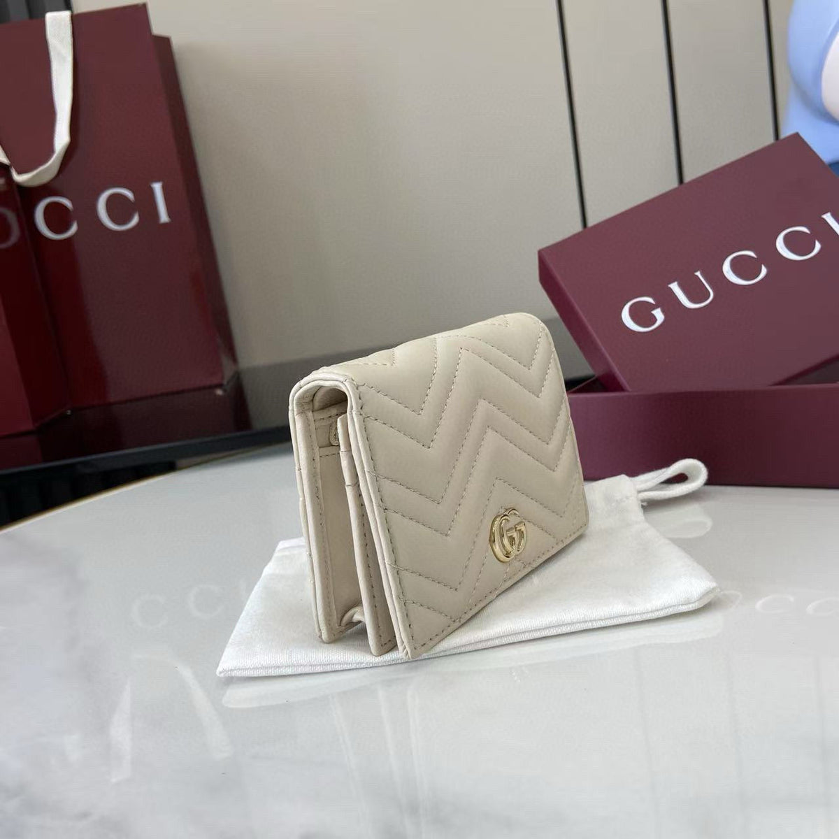 Gucci Wallets- Gucci Marmont Small Wallet Compact Luxury Card Wallet
