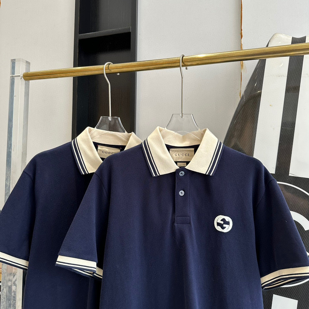 Gucci Polo Shirts- Gucci Polo Shirt Classic Designer Cotton Polo Shirt