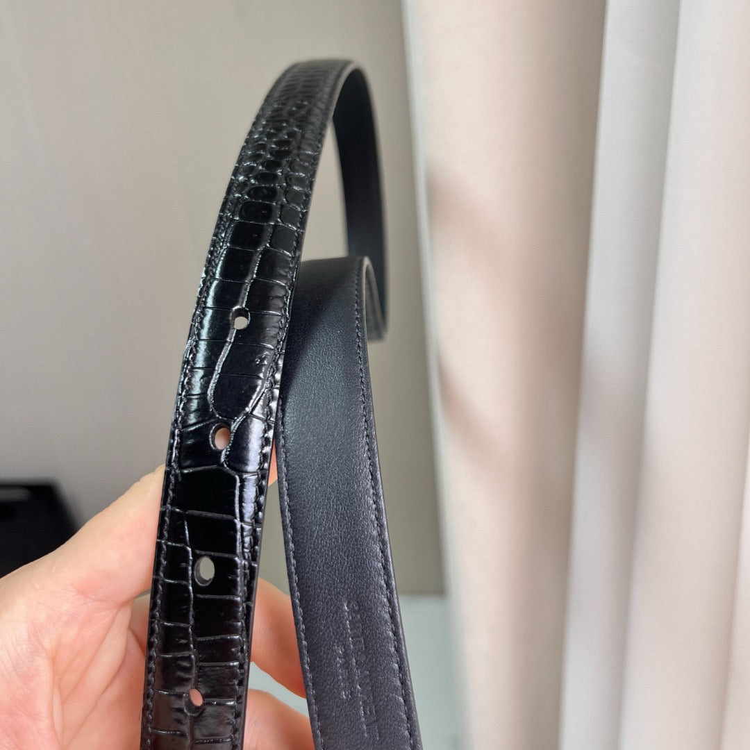 Saint Laurent Belts- Saint Laurent Belt 2 Cm Premium Leather Designer Belt