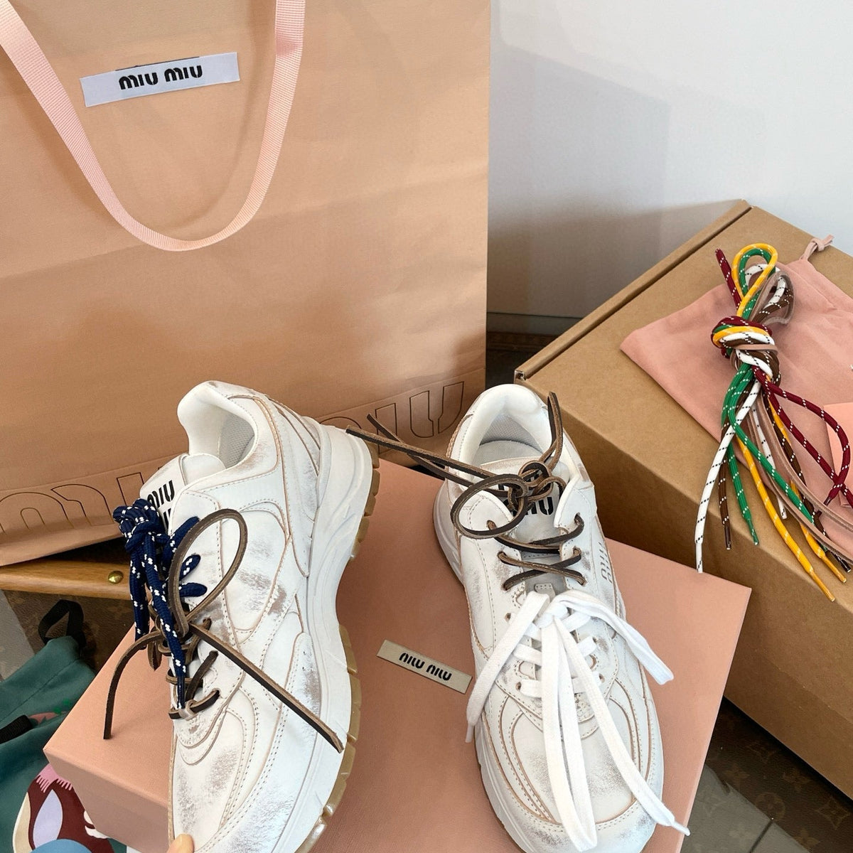 Shoes- Miu M Trainers Luxury Lifestyle Designer Footwear