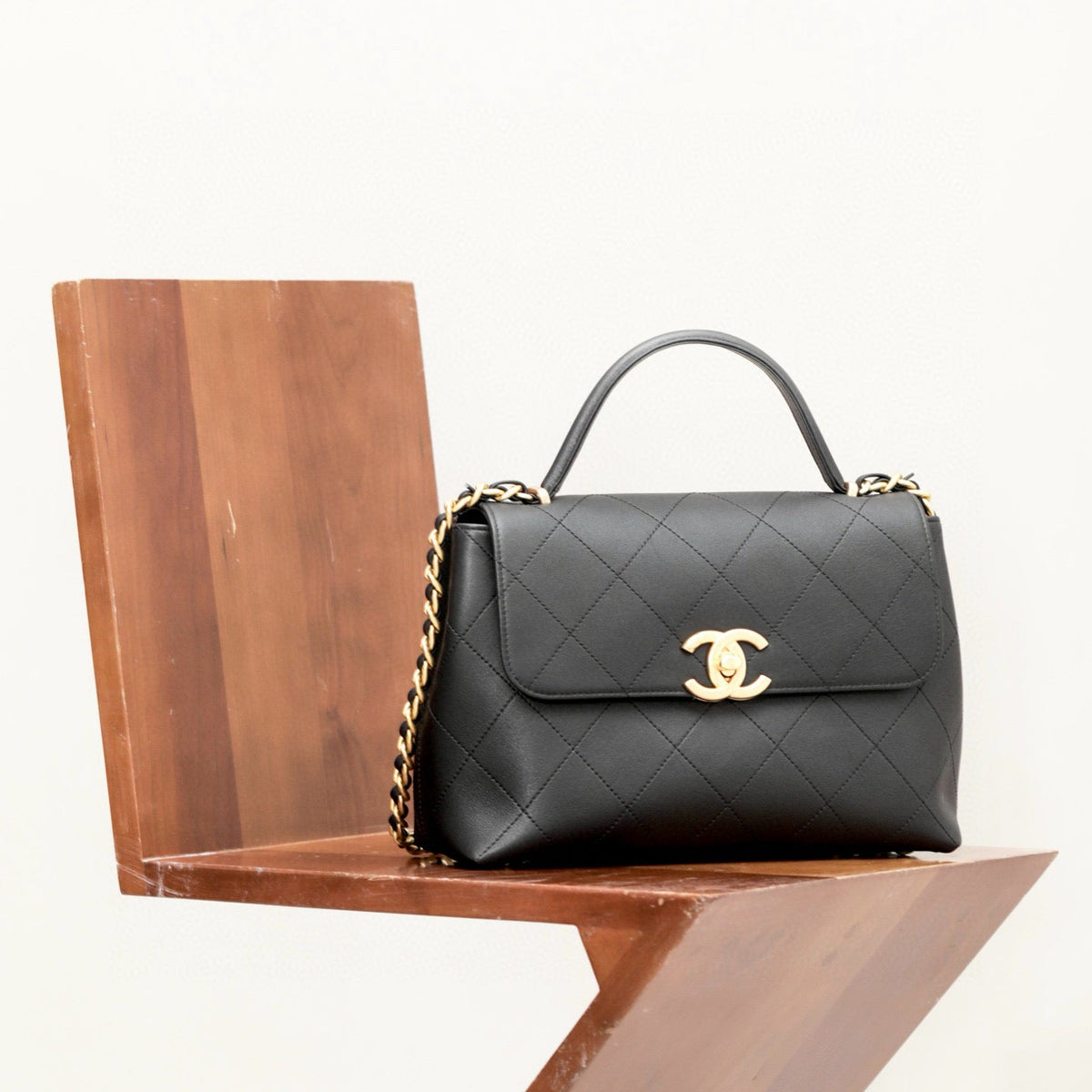 Front view of Chanel 25S Small Bag premium bag