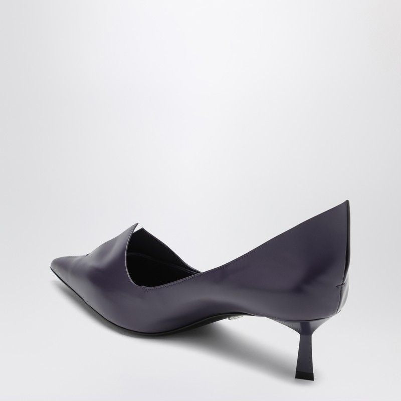 Prada premium pumps detail and craftsmanship close-up