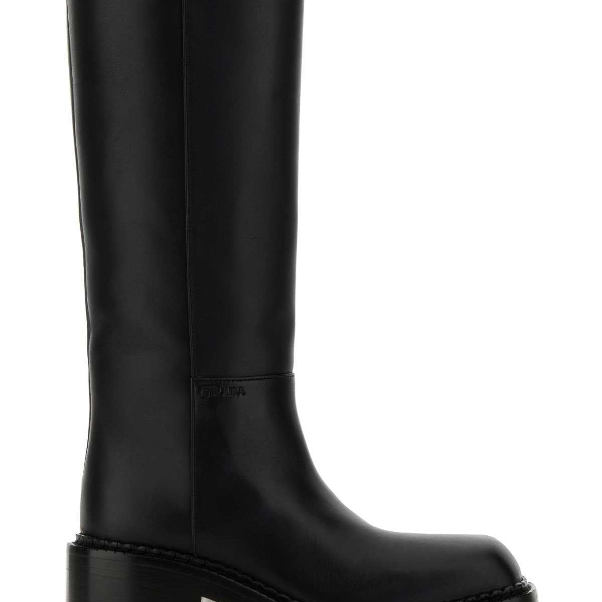 Prada boots luxury designer piece front view