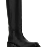 Prada premium boots detail and craftsmanship close-up