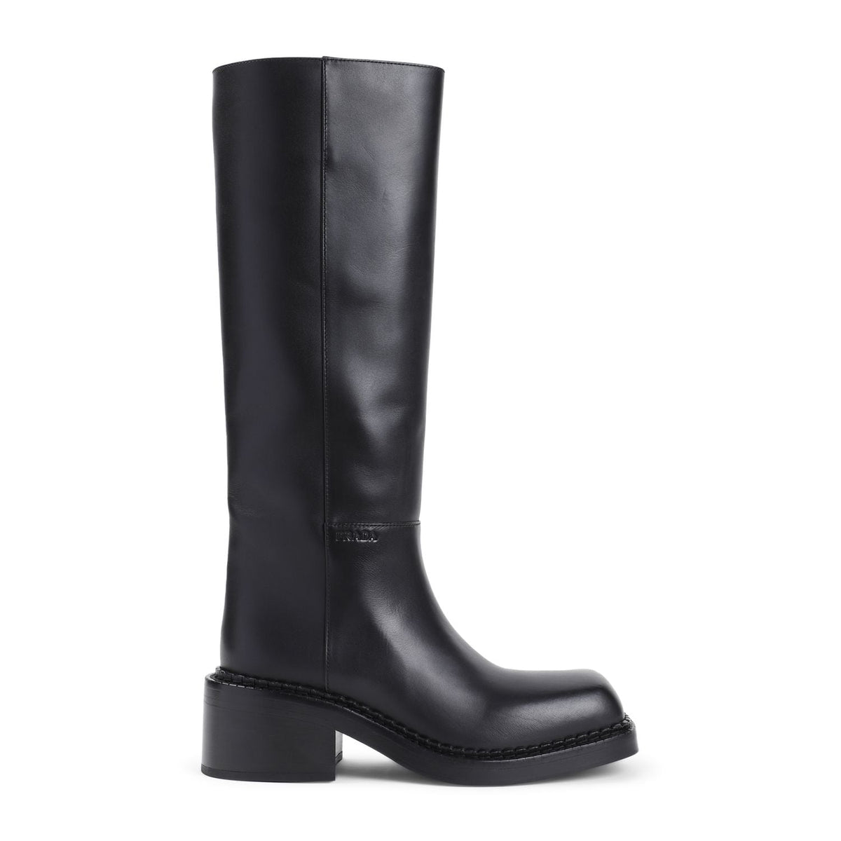 Prada boots side profile designer luxury fashion