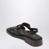 Prada premium sandals detail and craftsmanship close-up