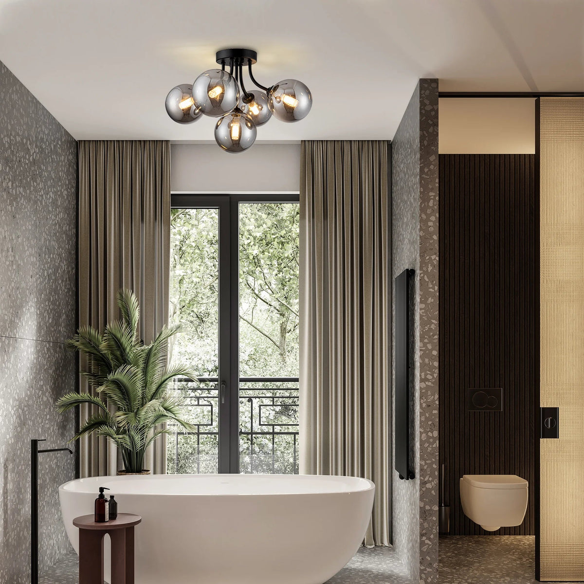 Modern Ceiling Light 5-Light Sputnik Ceiling Light Fixture