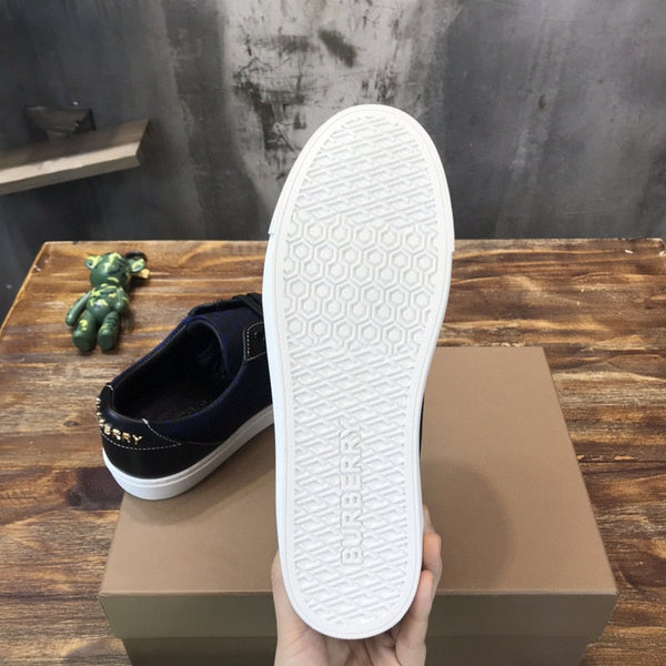 Burberry Red Low-Top Sneakers - Side Profile View