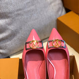 Close-up of Louis Vuitton shoes craftsmanship