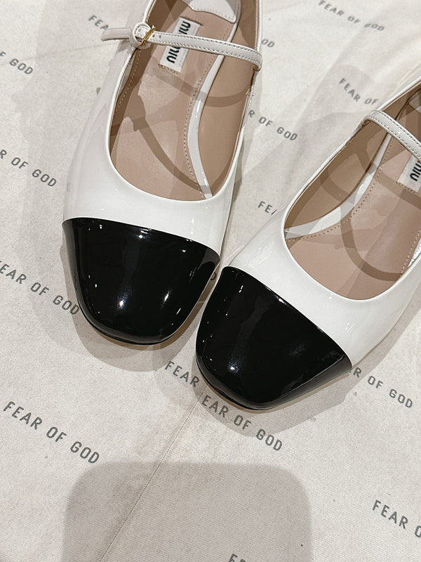 Close-up of Miu Miu shoes craftsmanship