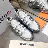 Louis Vuitton Tan Ankle Strap Heels - Back View