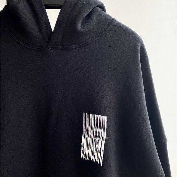 Close-up of Balenciaga designer clothing craftsmanship