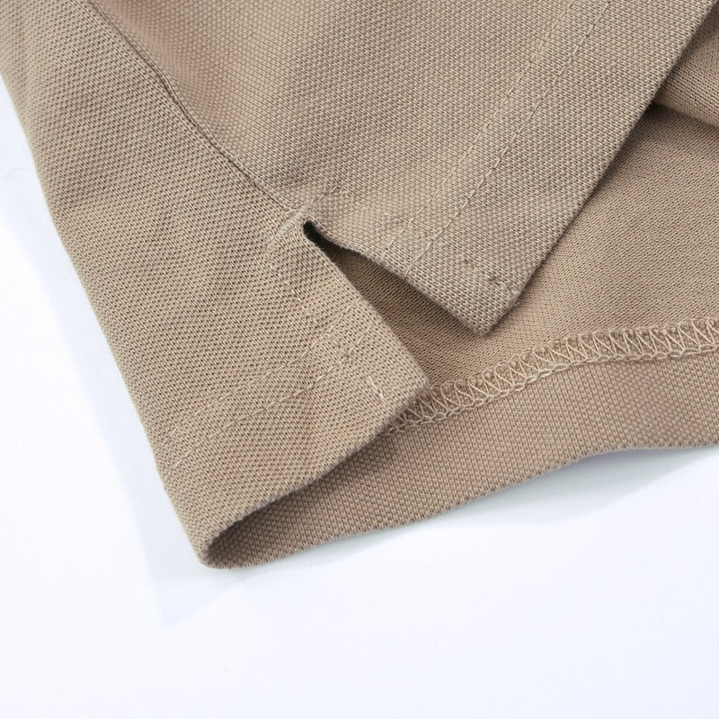 Close-up of Burberry t-shirt craftsmanship