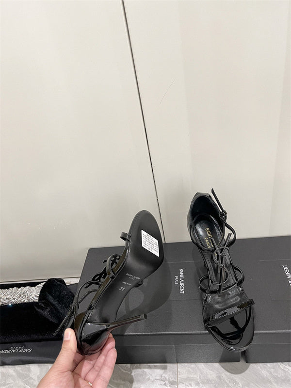 Saint Laurent luxury shoes detail shot