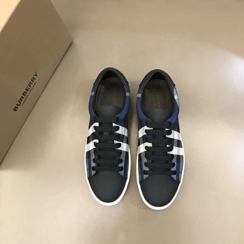 Burberry Black High-Top Sneakers - Back View
