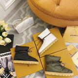 Close-up of Louis Vuitton shoes craftsmanship