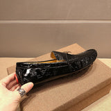 Hermès Camel Loafer Flats - Close-Up Texture View