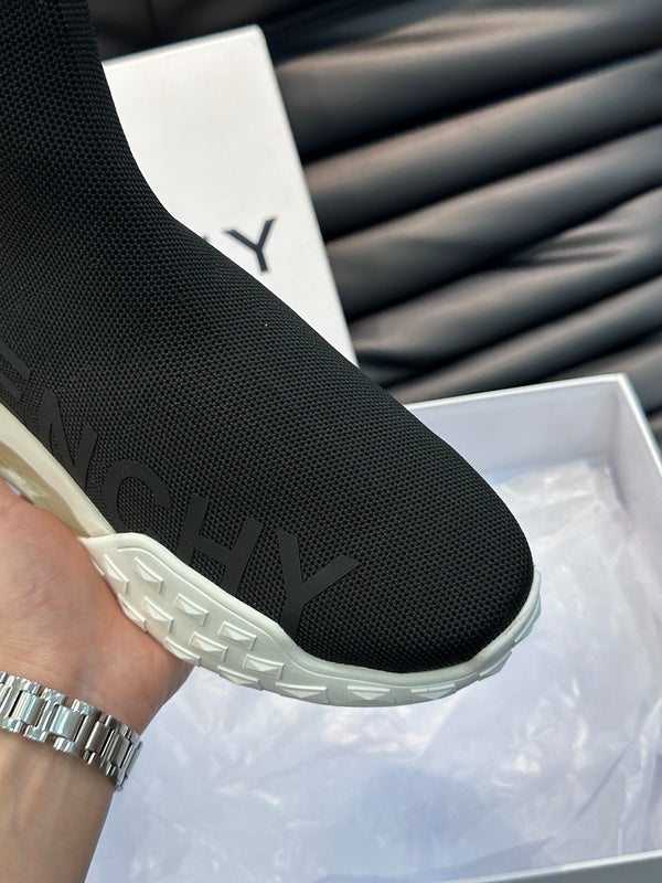 Givenchy White Loafer Flats - Heel Detail View