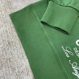 Close-up of Amiri hoodie craftsmanship