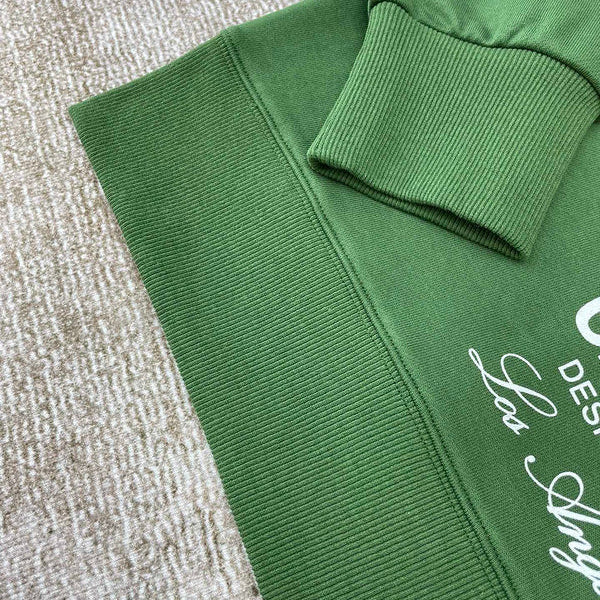 Close-up of Amiri hoodie craftsmanship