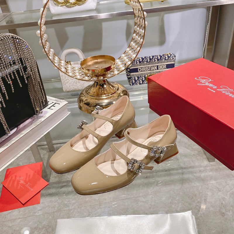 Roger Vivier luxury shoes detail shot