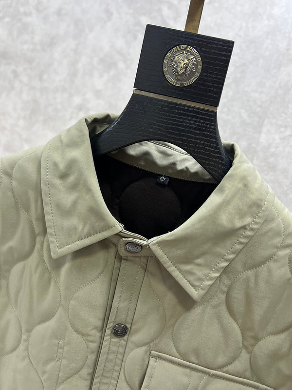 Close-up of Burberry designer clothing craftsmanship