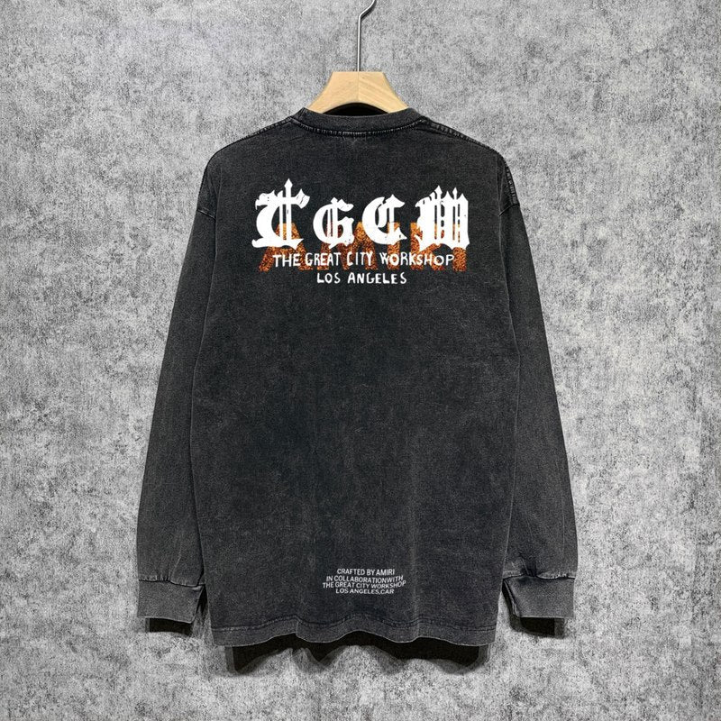 Amiri hoodie front view designer style
