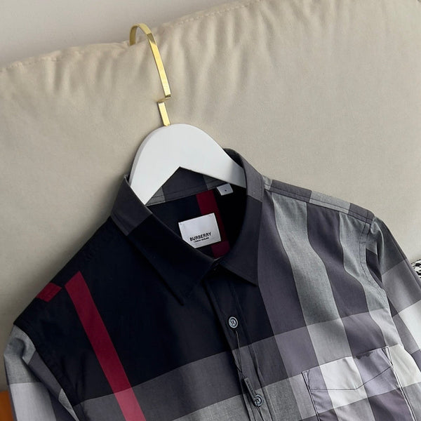 Close-up of Burberry designer clothing craftsmanship