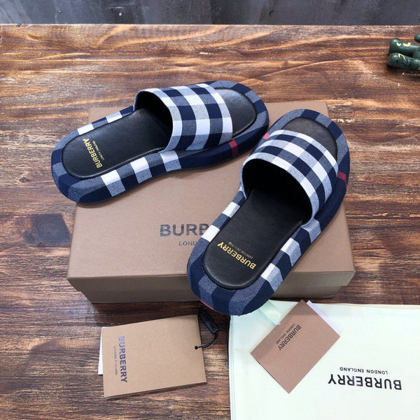 Burberry Chocolate Brown Classic Ballet Flats - Front View