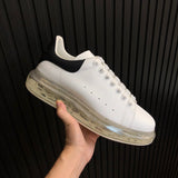 Alexander McQueen Nude Slip-On Sneakers - Front View