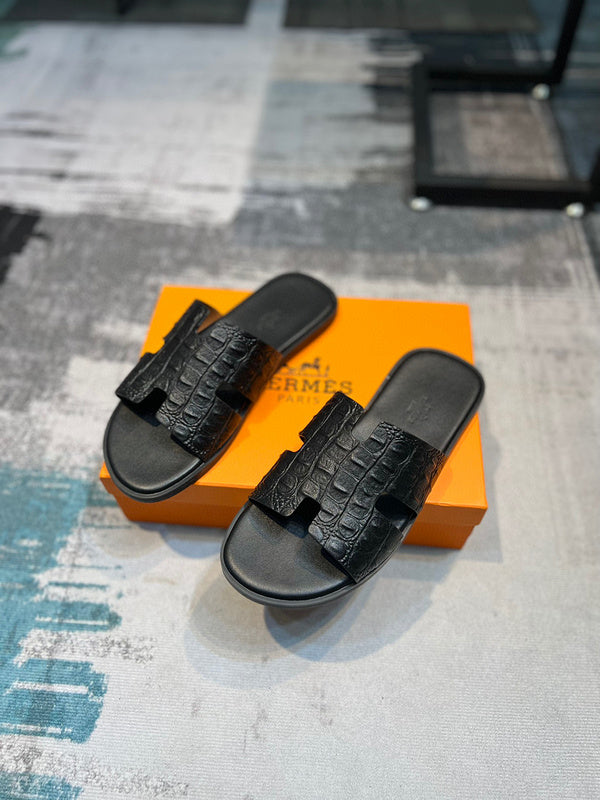 Hermès Black Low-Top Sneakers - Front View