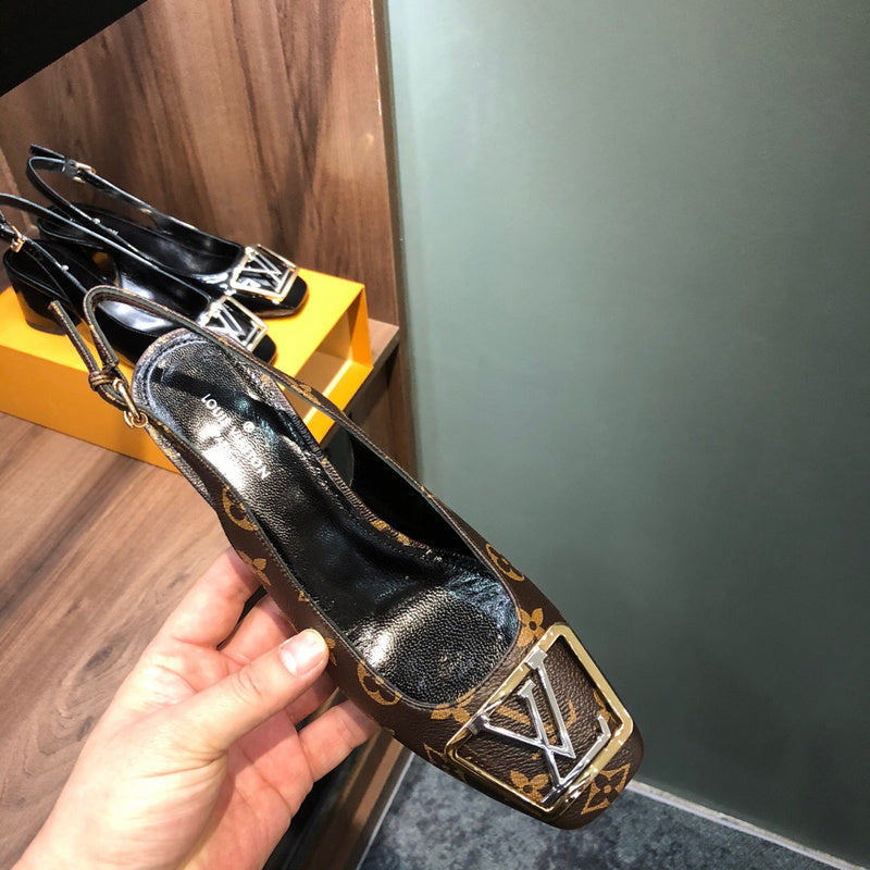 Close-up of Louis Vuitton shoes craftsmanship