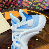 Louis Vuitton Black High-Top Sneakers - Back View