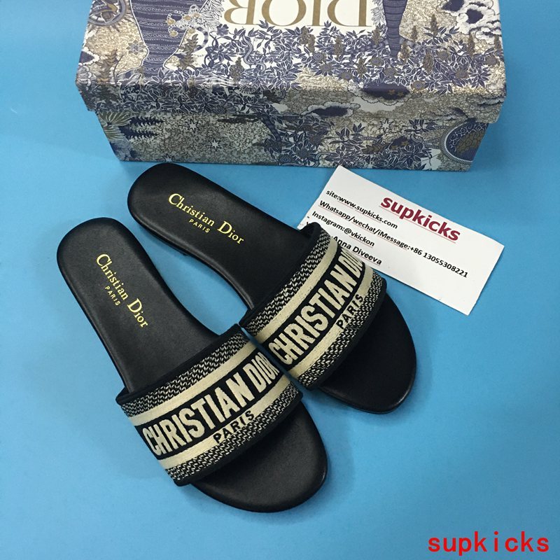 Dior Grey Slingback Heels - Side Profile View
