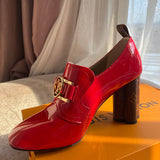 Close-up of Louis Vuitton shoes craftsmanship