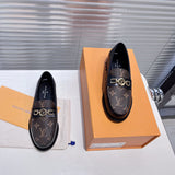 Louis Vuitton shoes Style 384 - styled lifestyle view (alternate angle)