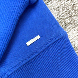 Close-up of Amiri hoodie craftsmanship