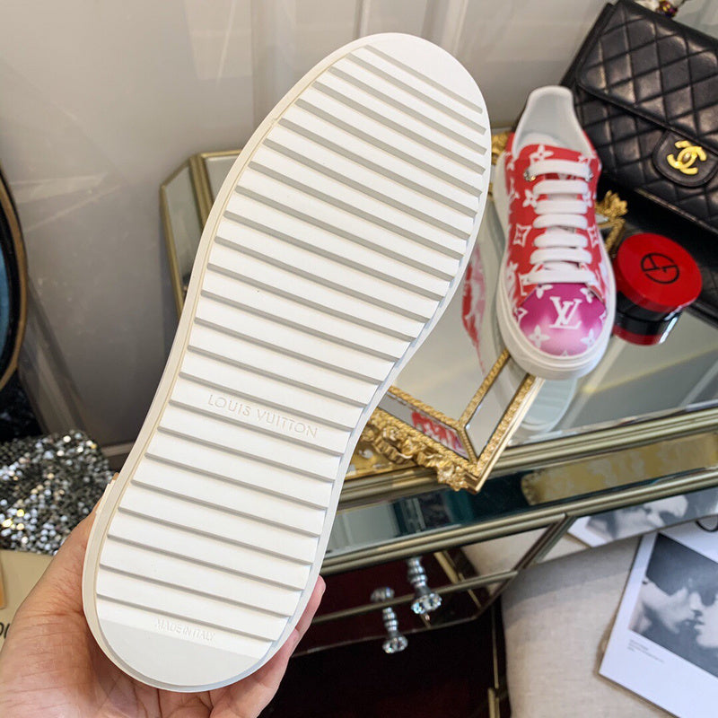 Close-up of Louis Vuitton shoes craftsmanship