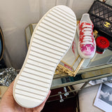 Close-up of Louis Vuitton shoes craftsmanship