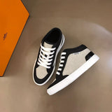 Hermès Beige Low-Top Sneakers - Heel Detail View