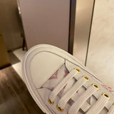 Louis Vuitton Tan Block Heel Pumps - Sole Detail View