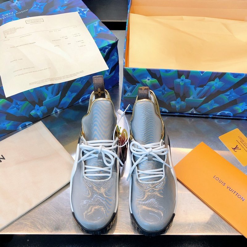 Close-up of Louis Vuitton shoes craftsmanship