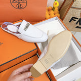 Hermes shoes Style 354 - texture and material detail