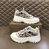 Burberry Beige Block Heel Pumps - Lifestyle Styling Shot